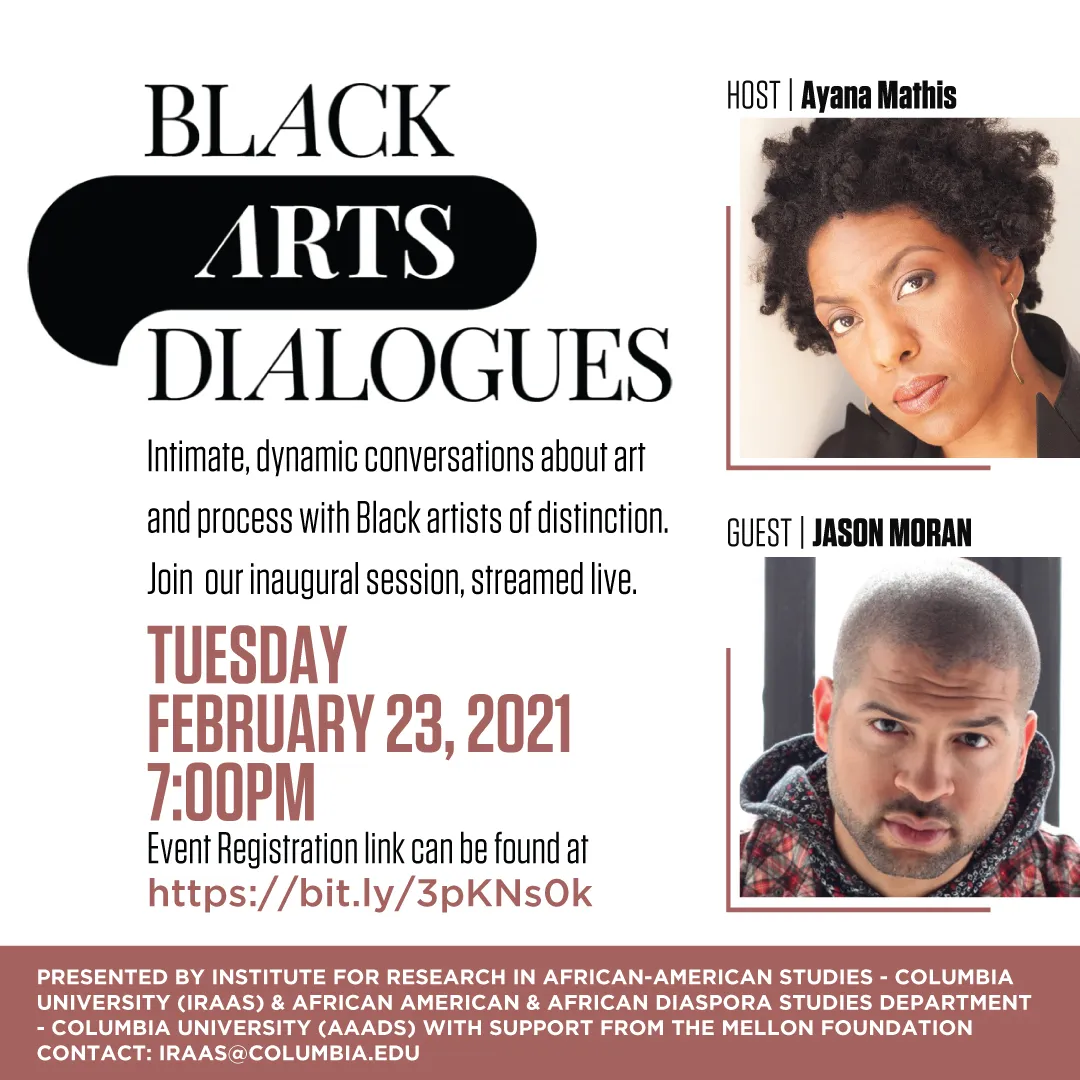 Black Arts Dialogues Event Flier