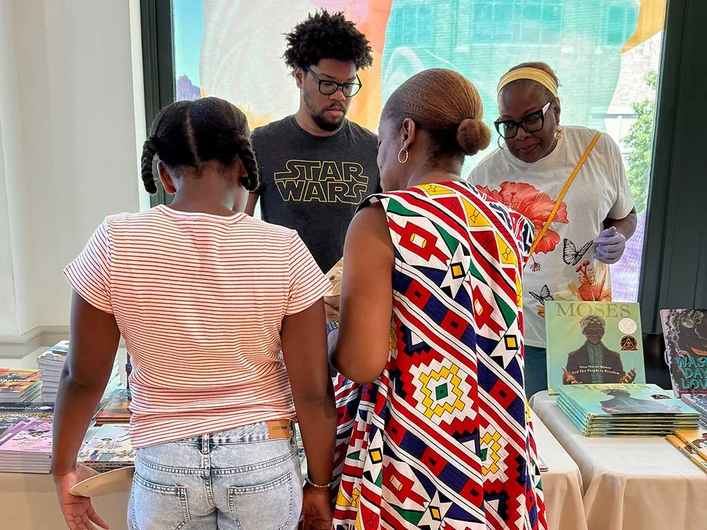 scene from Books and Breakfast event