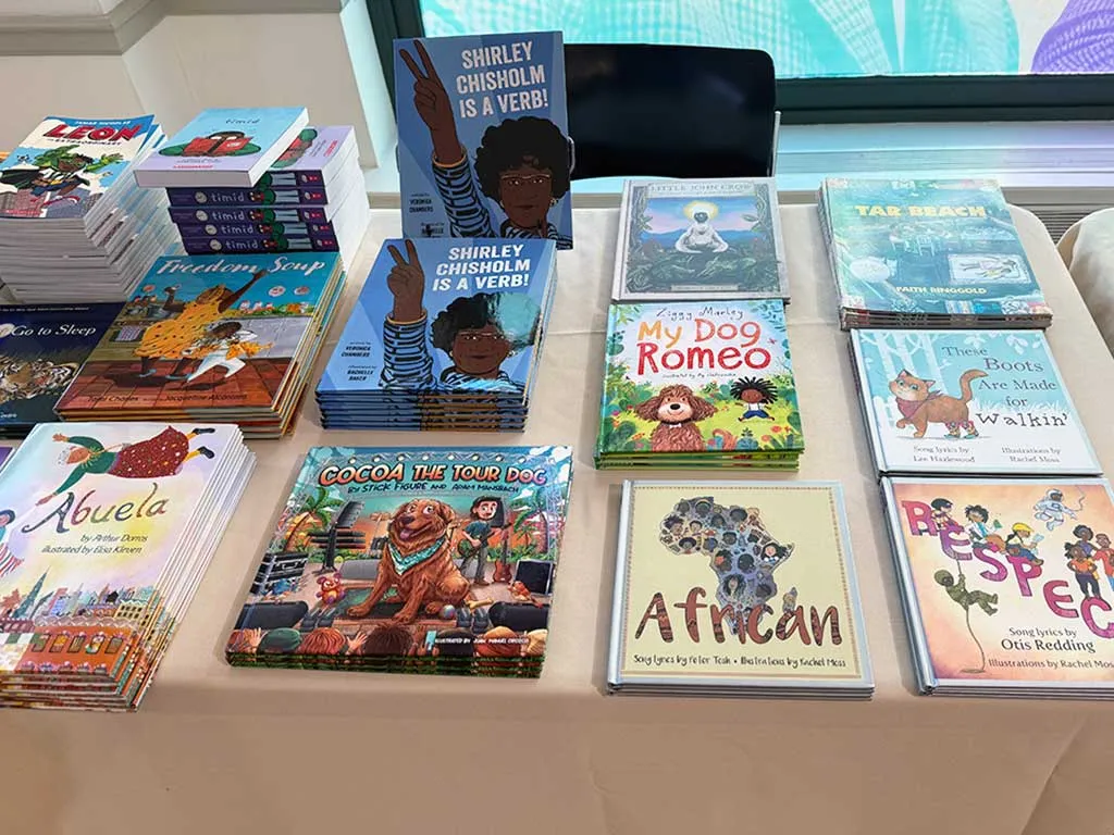 scene from Books and Breakfast event