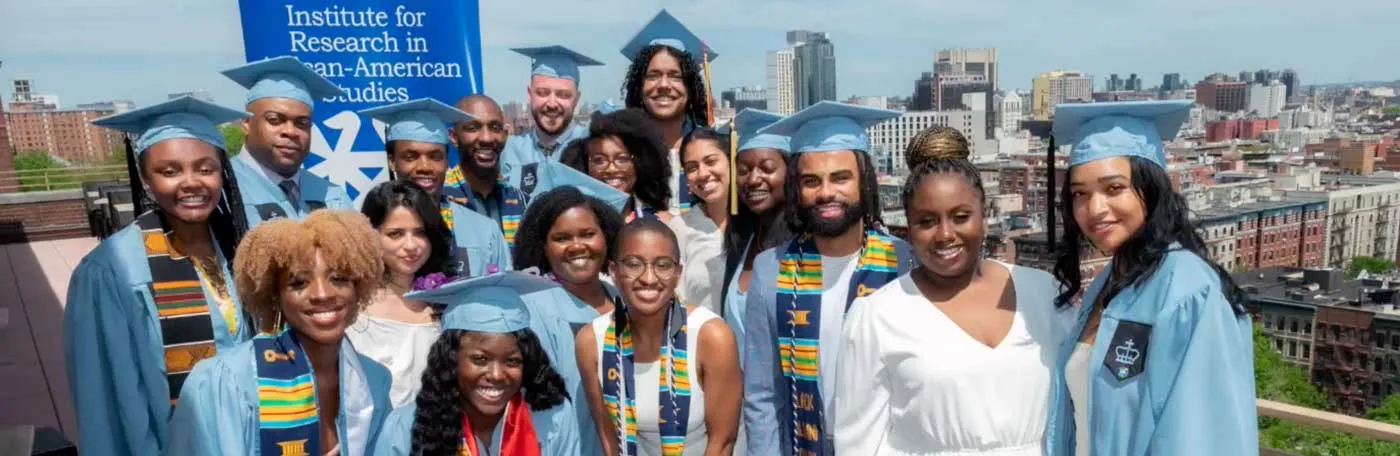 students following commencement