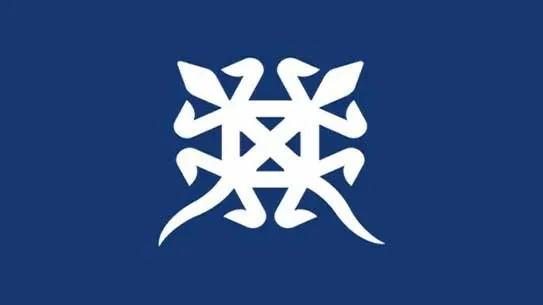adinkra symbol on blue background 