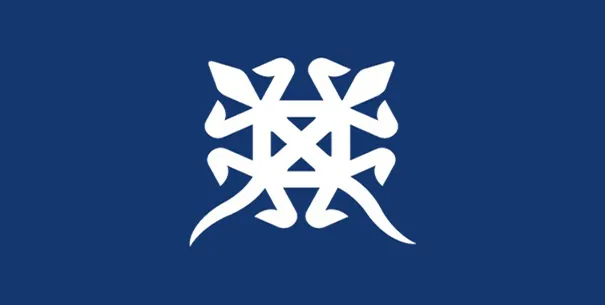 adinkra symbol on blue background 