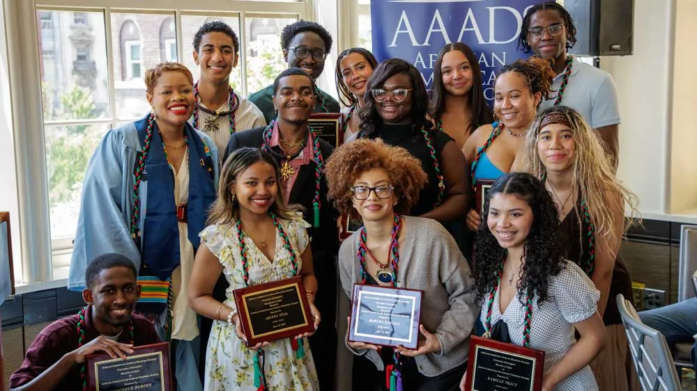 student who won awards at commencement ceremonies