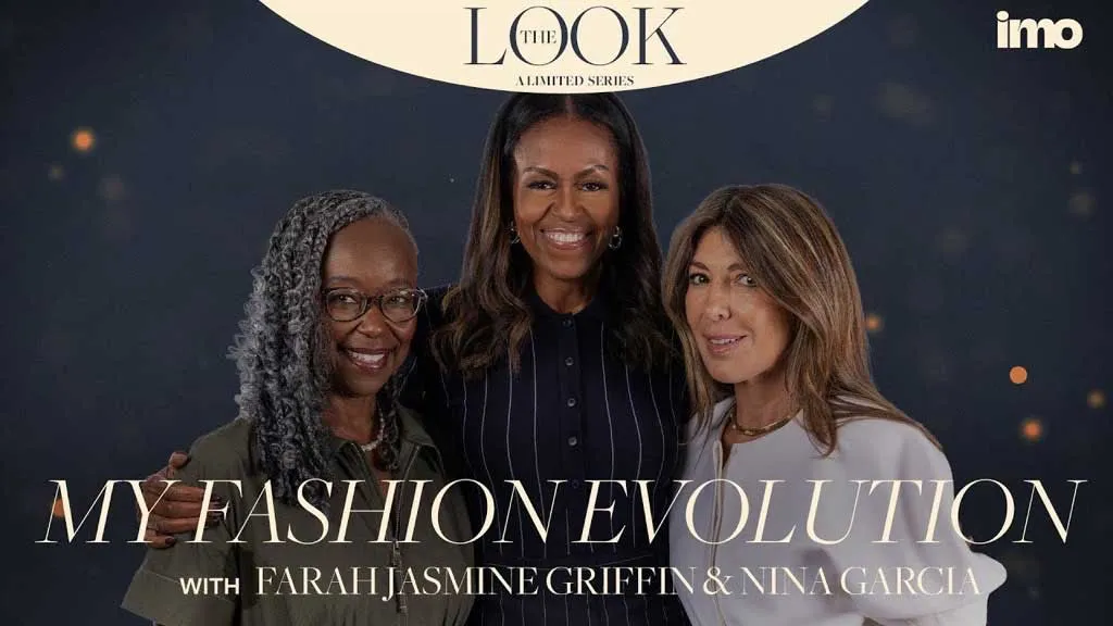 From left, Farah Jasmine Griffin, Michelle Obama, and Nina Garcia