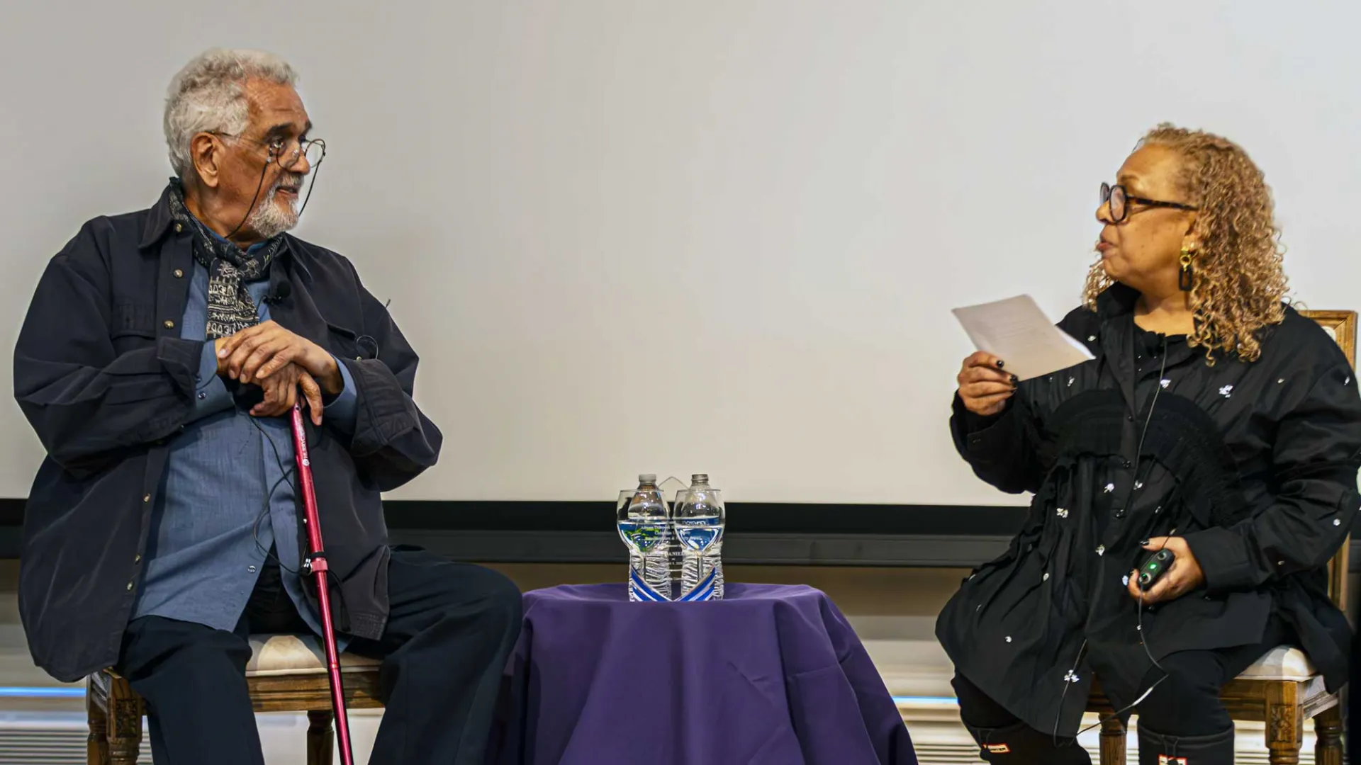 Photo of C. Daniel Dawson with Professor Kellie Jones