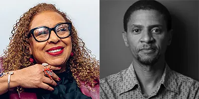photos of Kellie E. Jones and Tumelo Mosaka