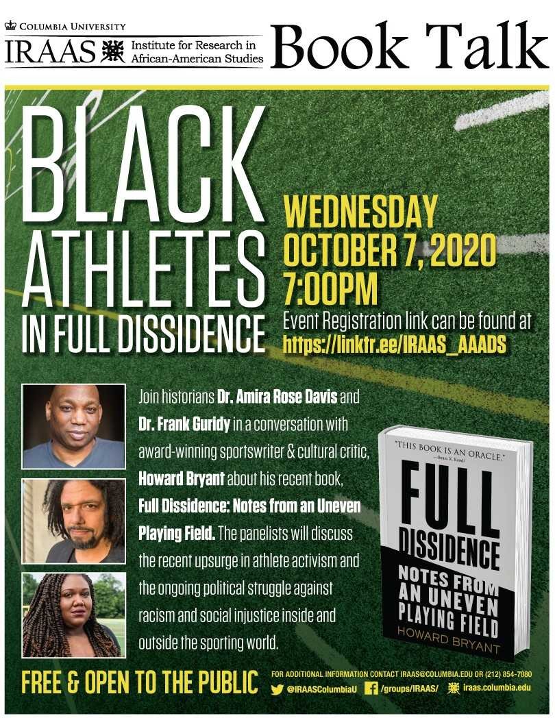"Black Athletes in Full Dissidence" Book Discussion "Black Athletes in Full Dissidence" Book Discussion