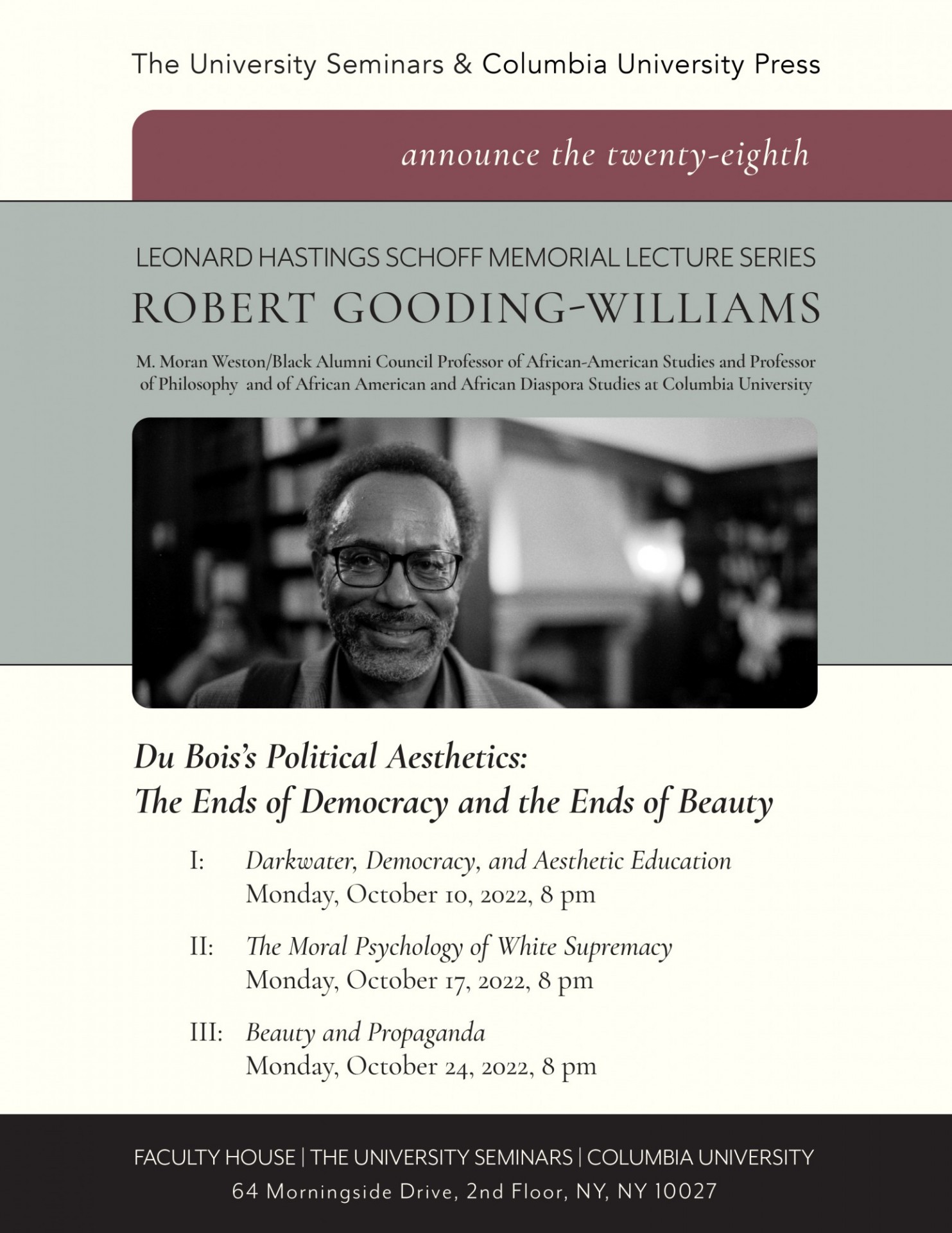 Image of event Du Bois’s Political Aesthetics: The Ends of Democracy and the Ends of Beauty