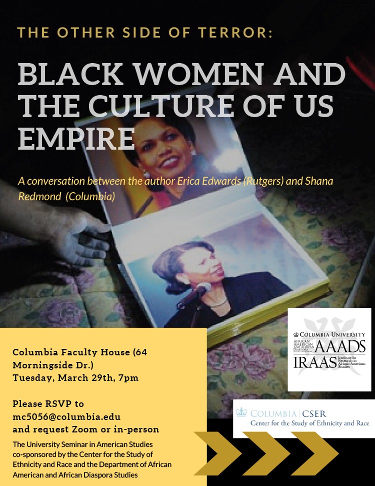 Image of poster artwork for event The Other Side of Terror: Black Women and the Culture of US Empire