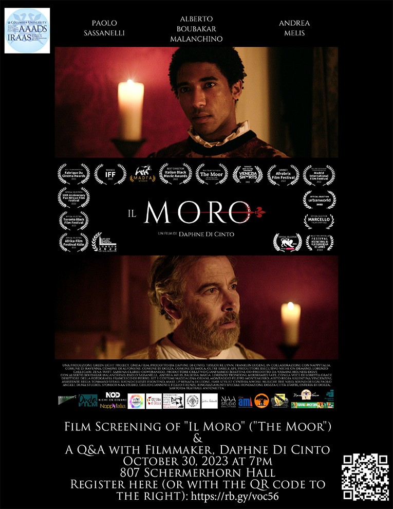 Image of movie poster Film Screening of Il Moro (The Moor)