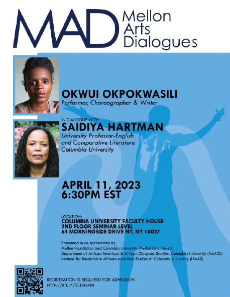 Image of event poster for Mellon Arts Dialogue
