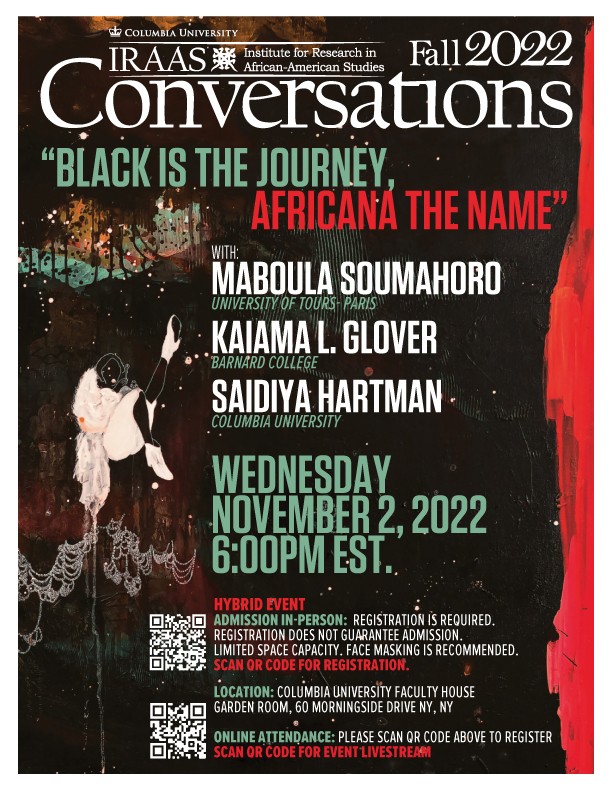 Image of event poster of Black is the Journey, Africana the Name